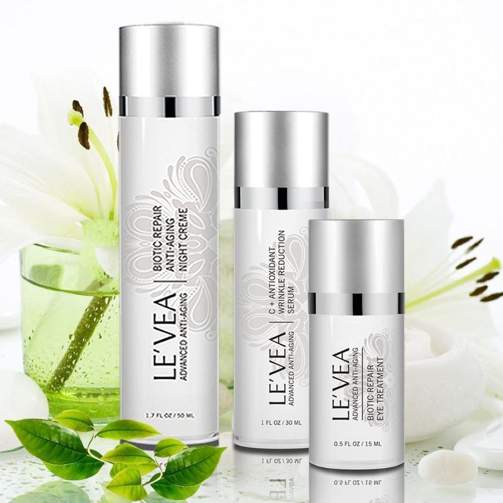 Ageless Beauty: Eye Repair Cream, Antioxidant Serum & Repair Night Cream Anti-Aging Treatment Set